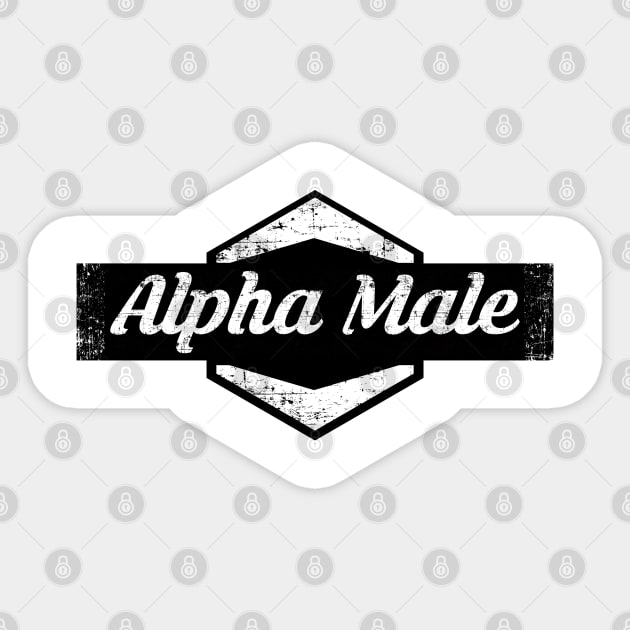 Alpha Male Sticker by CTShirts